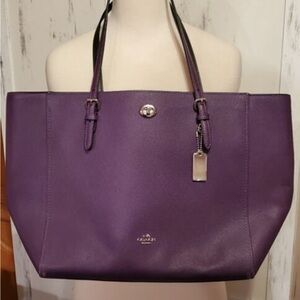 Coach Rich Purple Tote Bag
